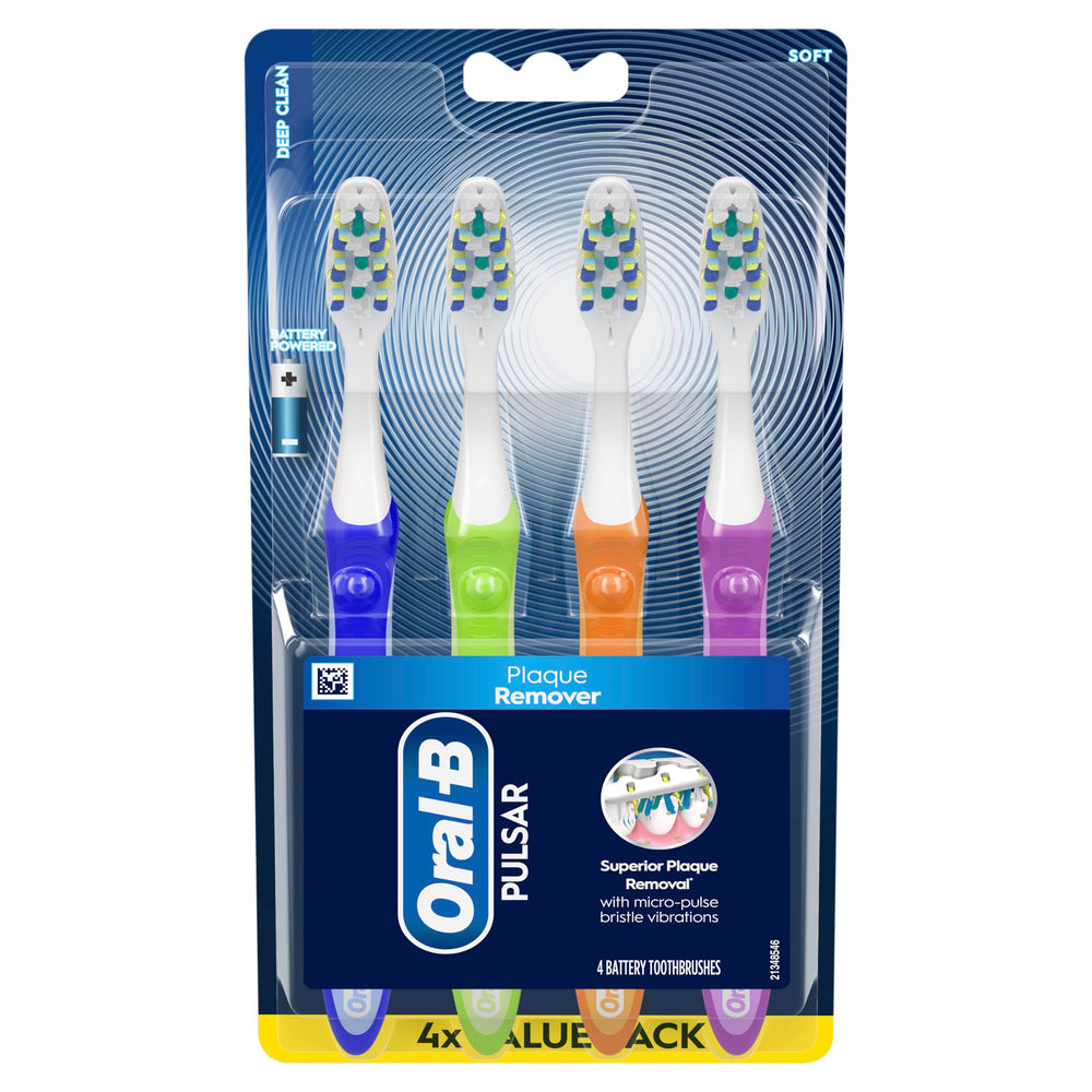 Oral-B Pulsar staged in bathroom setting showing everyday home use