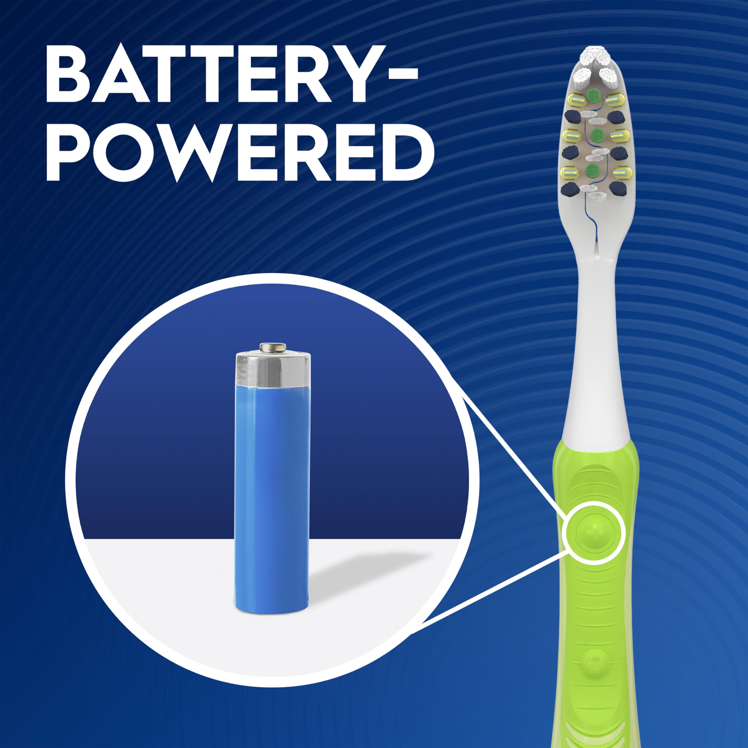 Oral-B Pulsar four replacement heads arranged for scheduled refreshing