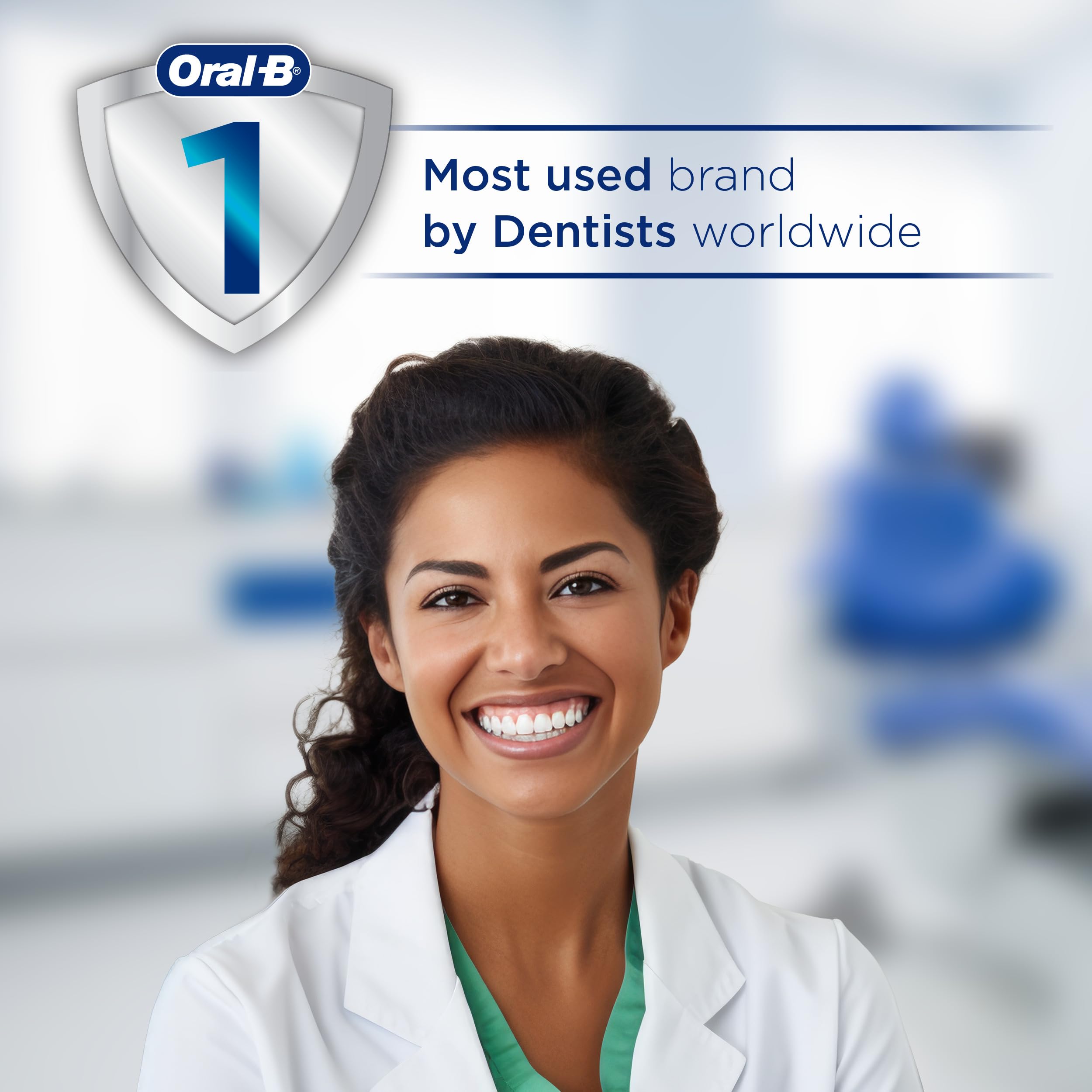 Oral-B Pulsar product label and features list emphasizing precision bristles