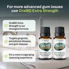 OraMD en cepillo dental demostrando uso como reemplazo de pasta
