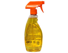 ORANGE GLO superficie de madera pulida, muestra brillo y realce de veta