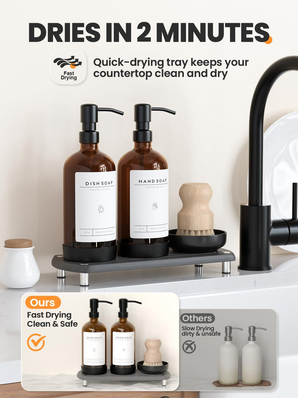 ORCHID HOME detalle bomba acero inoxidable duradera