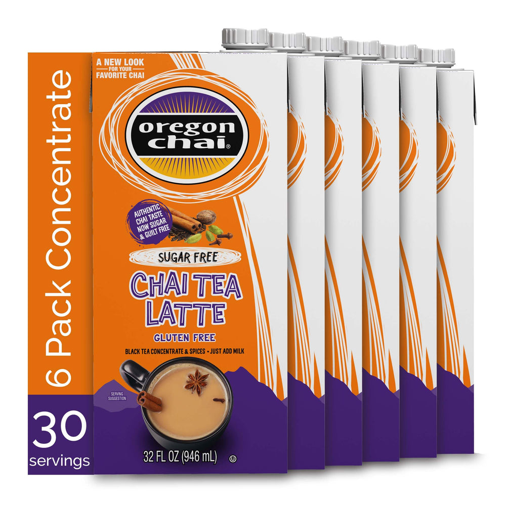 Oregon Chai front packaging showing bottle and label for quick identification and convenience