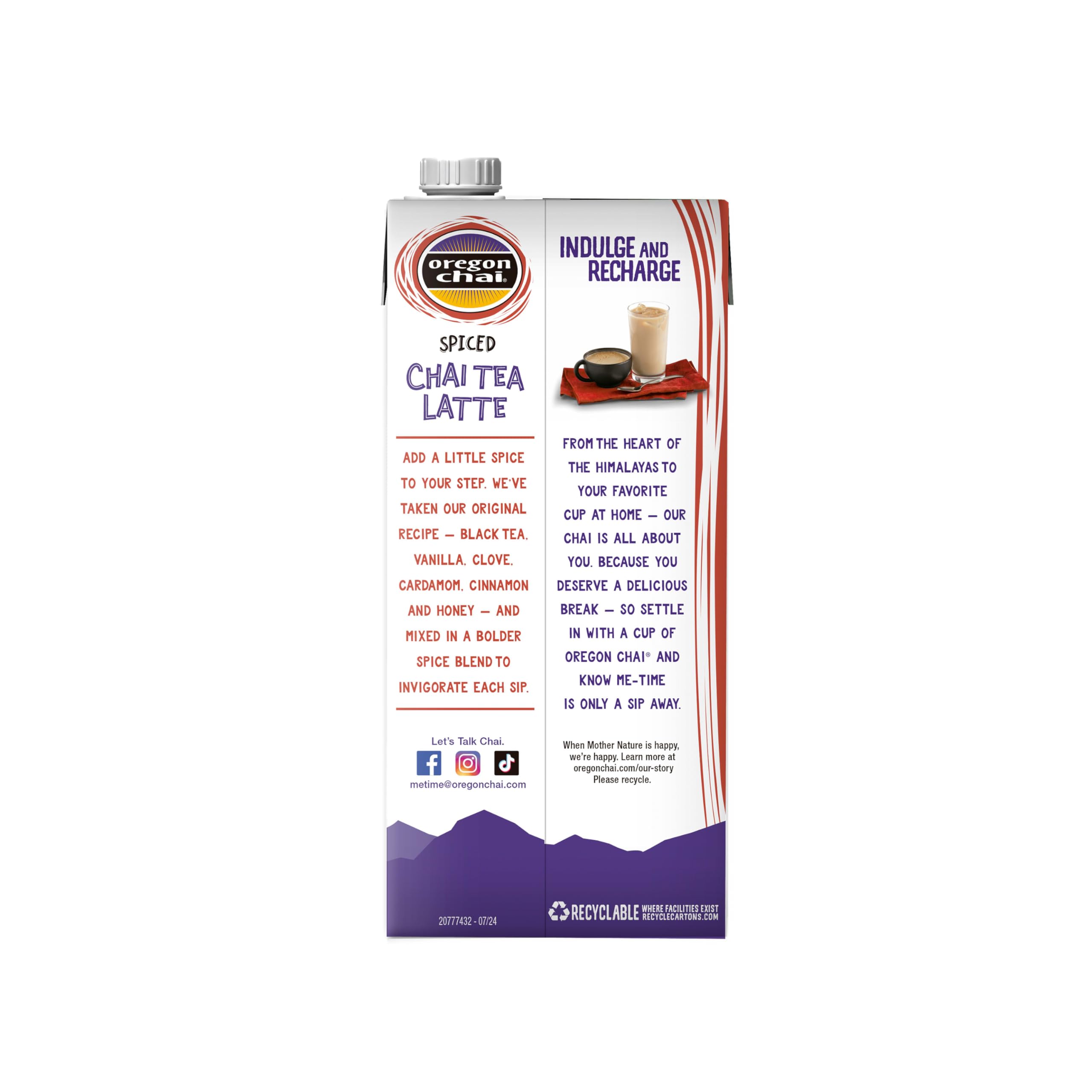 Oregon Chai pack de seis botellas, suministro conveniente para negocios