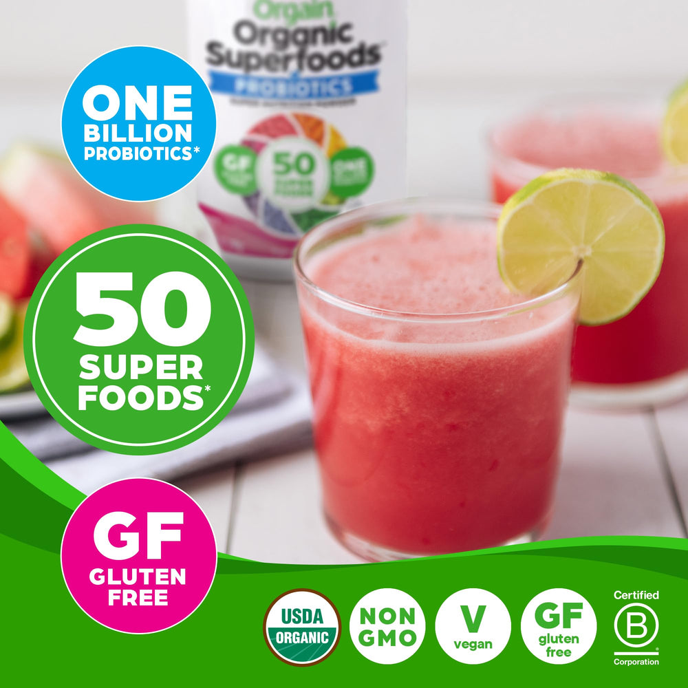 Orgain batido berry servido en vaso demostrando conveniencia y sabor agradable