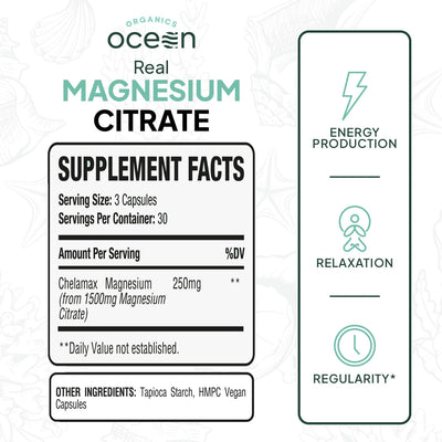 Organics Ocean cápsulas detalle en primer plano, alta absorción visual