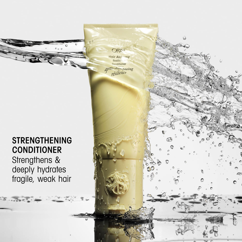 Oribe label close-up highlighting ingredients and premium branding benefit