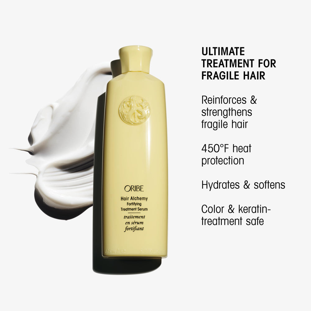 Oribe Hair Alchemy applied to hands illustrating smooth, non-greasy finish