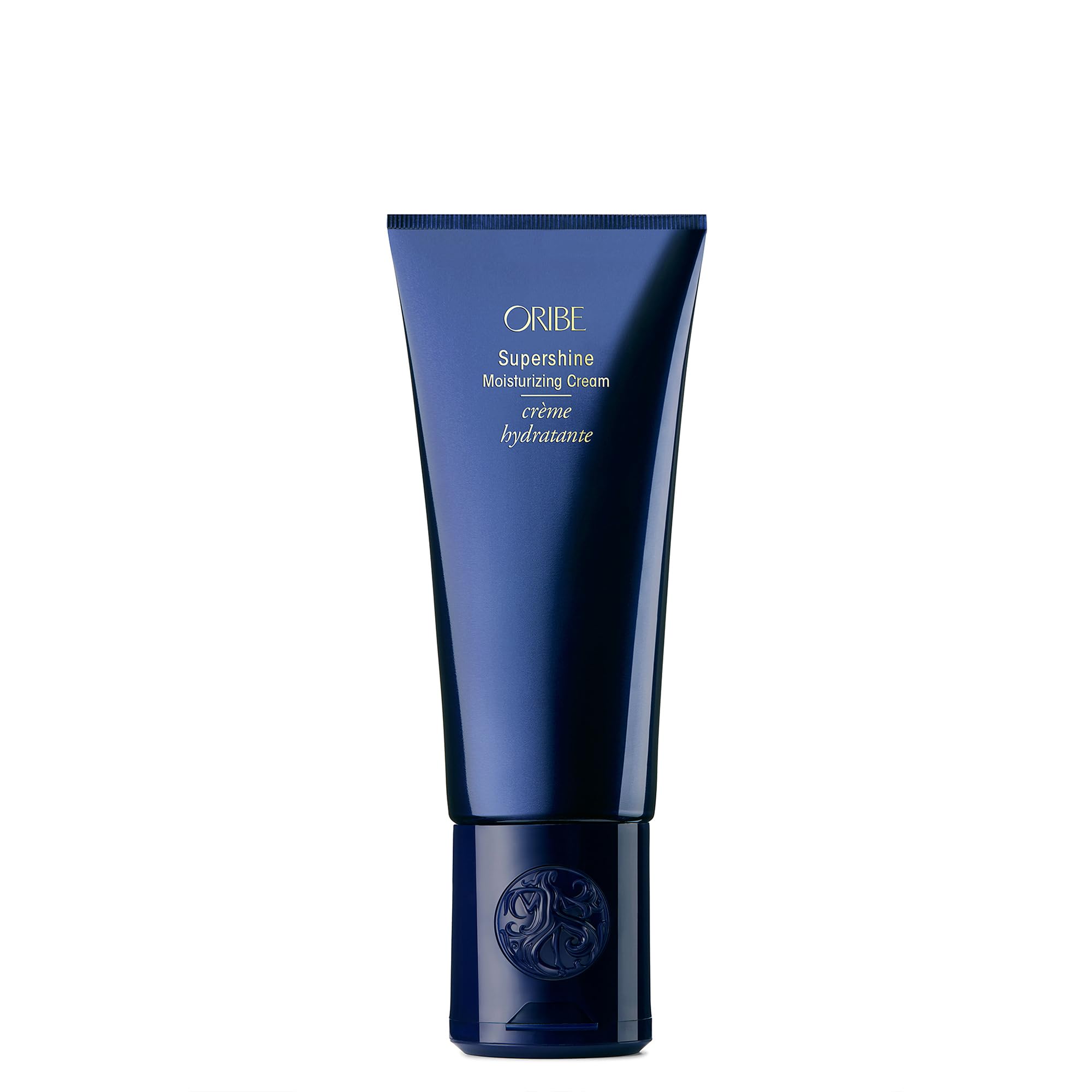 Oribe Supershine fondo frontal mostrando envase y brillo instantáneo
