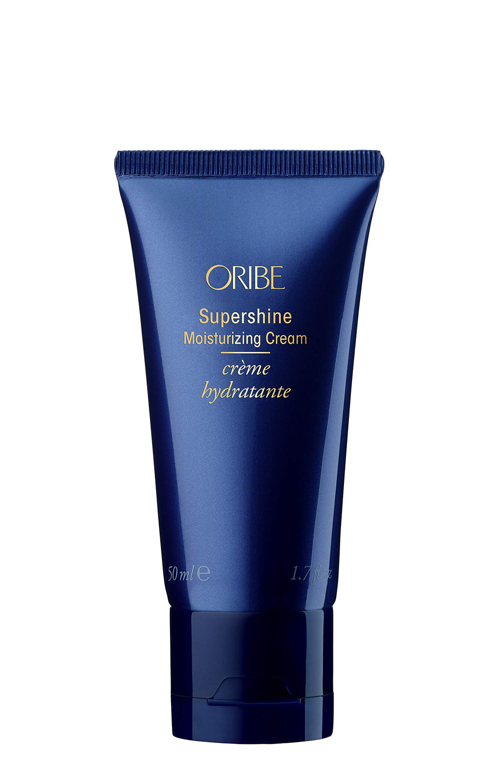 Oribe Supershine frontal del envase mostrando diseño y tamaño, brillo inmediato