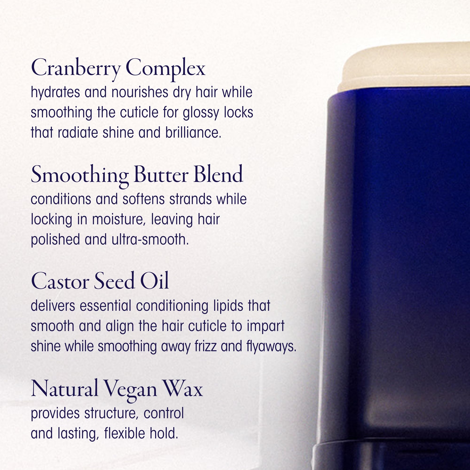 Oribe Supershine con aceite de semilla de ricino ilustrando nutrición