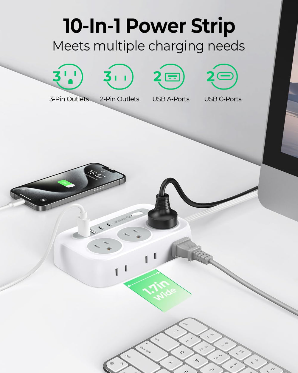 ORICO enfoque en puertos USB‑A y USB‑C para cargas rápidas y simultáneas