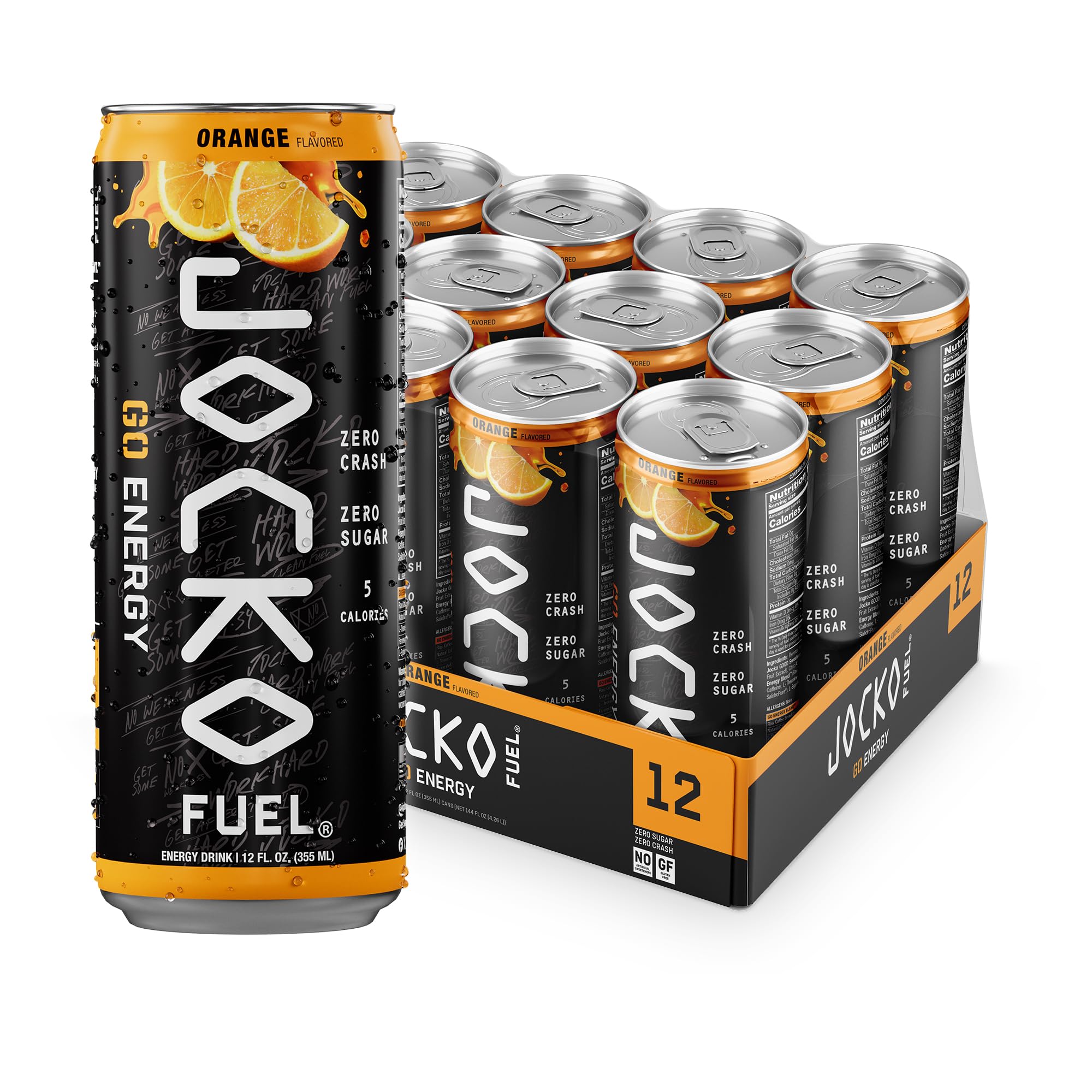 Origin Jocko Fuel GO lata frontal mostrando diseño y energía