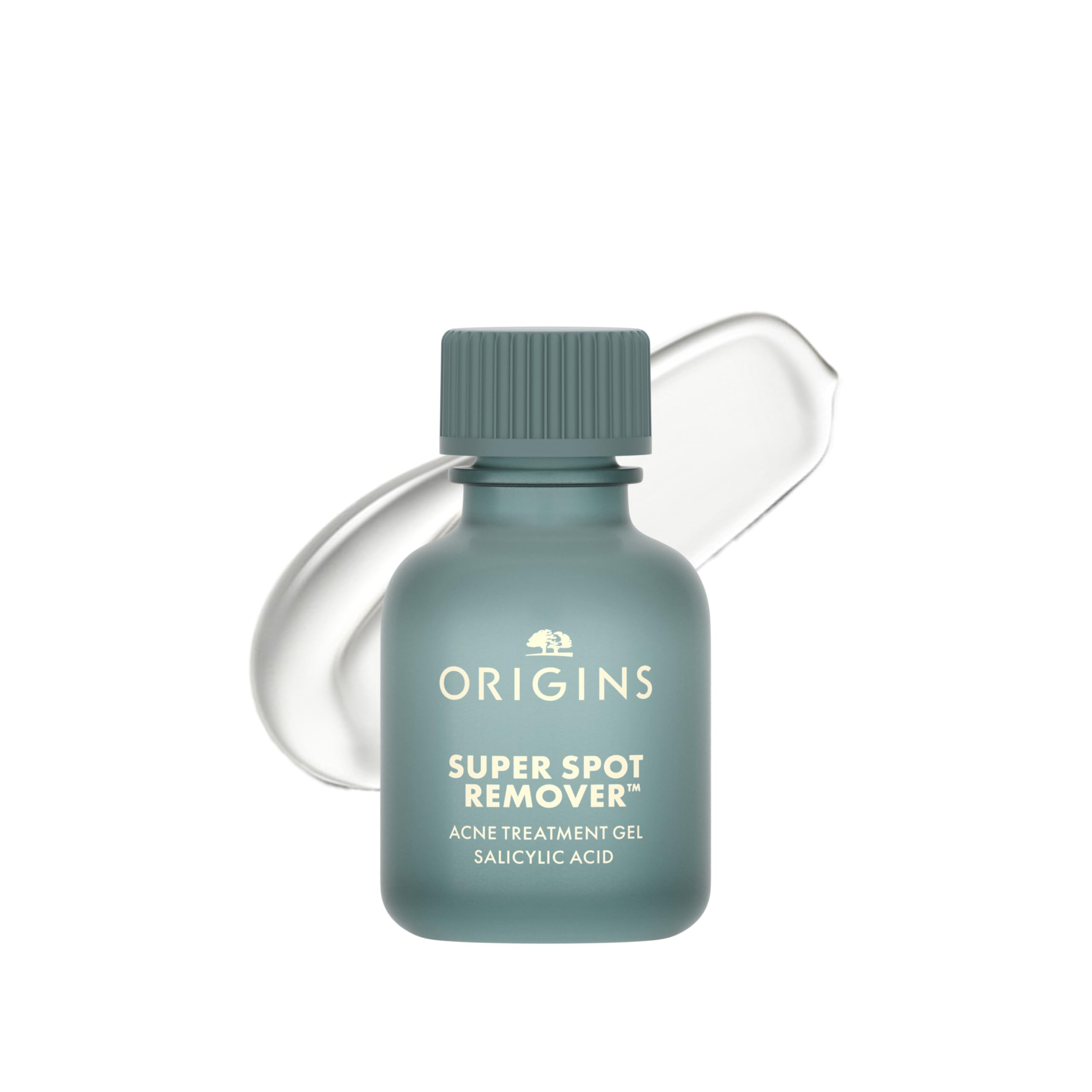 Origins frasco frontal mostrando diseño y aplicador para corrección puntual