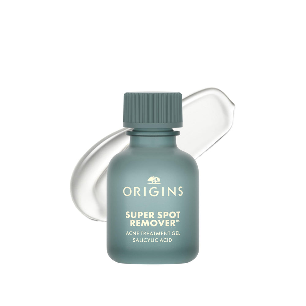 Origins frasco frontal mostrando diseño y aplicador para corrección puntual