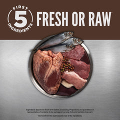 ORIJEN ingredientes frescos en mesa que garantizan calidad
