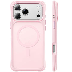 ORNARTO funda frontal translúcida chalk pink mostrando protección y estilo