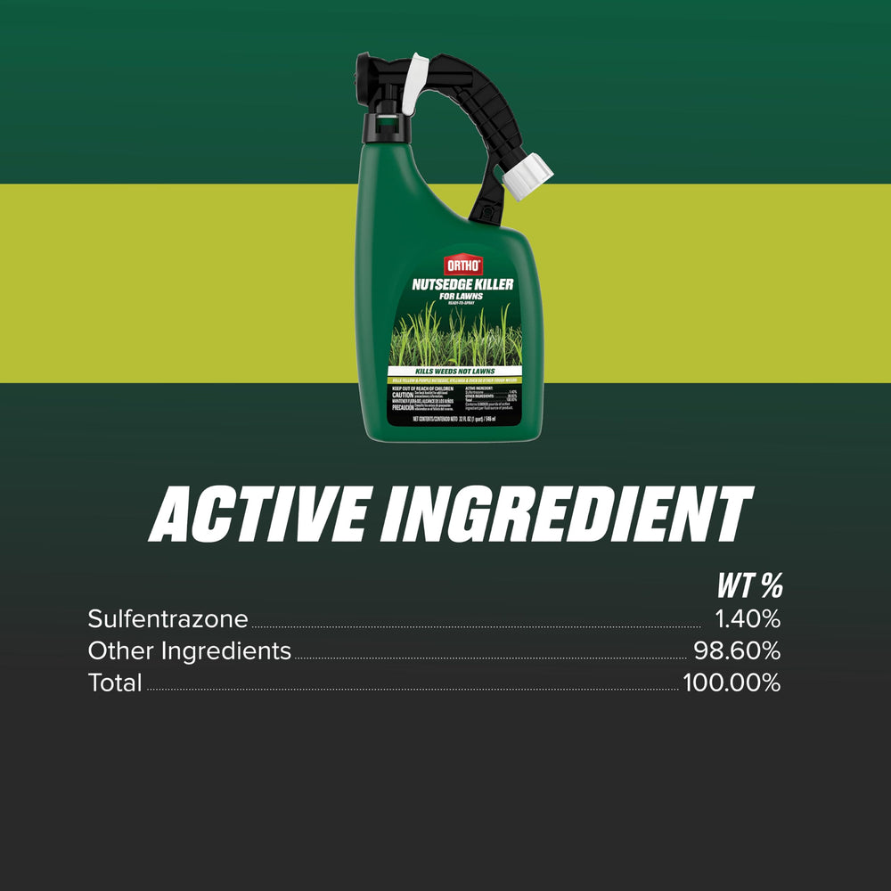Ortho lifestyle gardener using product showing convenient walk-and-spray benefit
