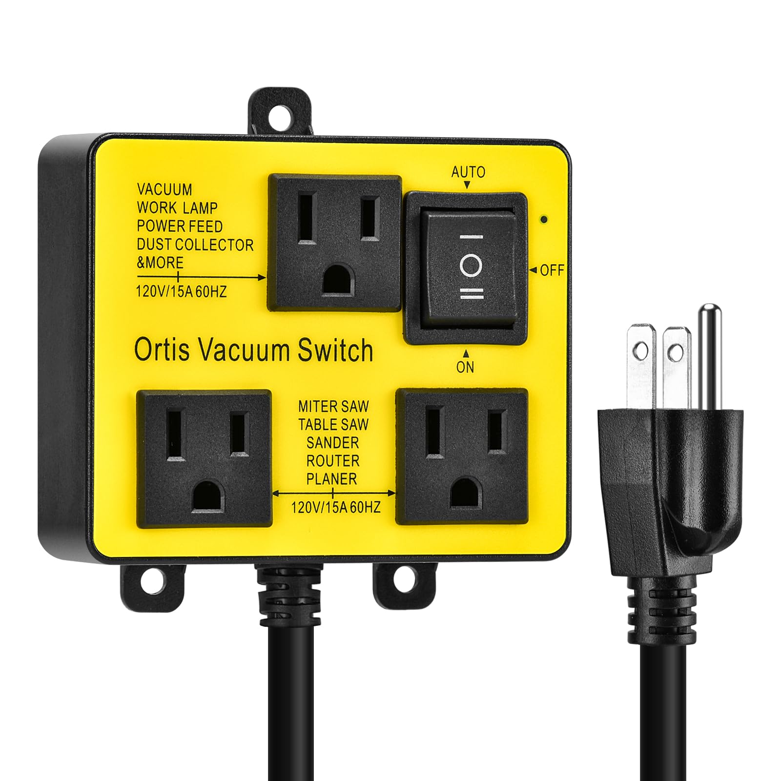 Ortis interruptor automático frontal mostrando controles y beneficio de control centralizado