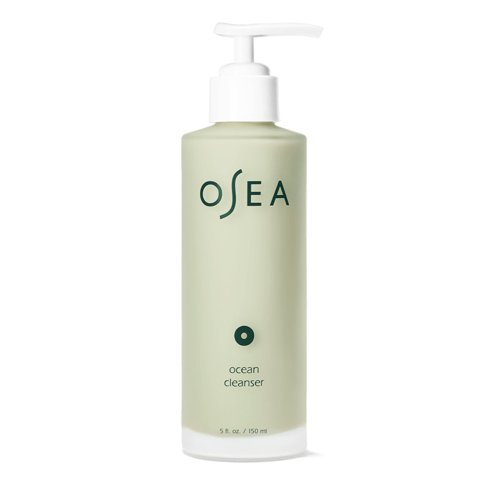 OSEA Ocean Cleanser frente del envase mostrando diseño y tamaño