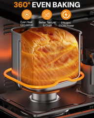 OSIPOTO open machine with freshly baked loaf showing even crust and crumb