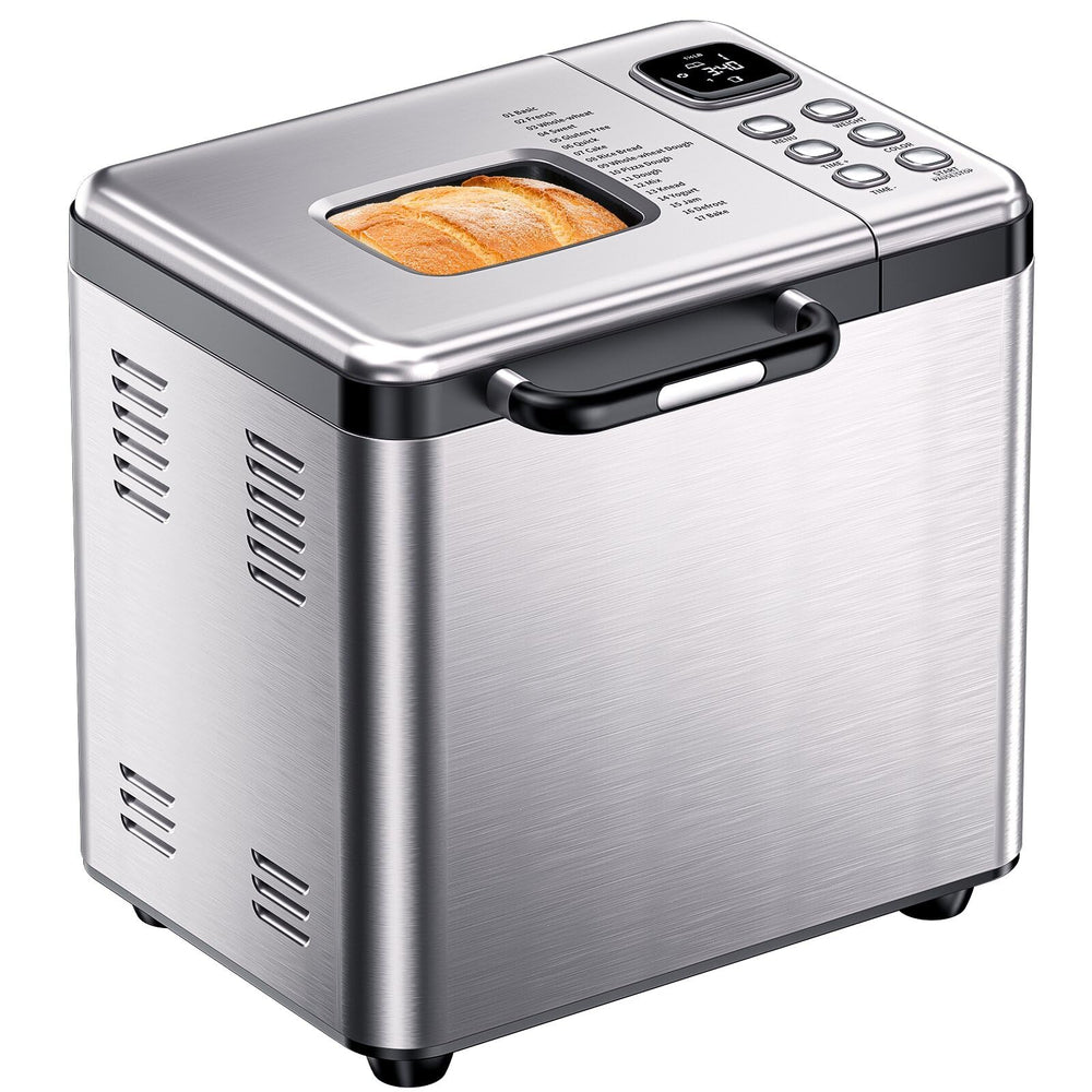 OSIPOTO stainless steel front view showing durable finish and compact footprint