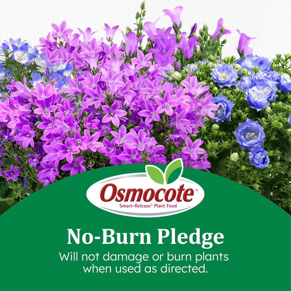 Osmocote label detail showing 14-14-14 NPK and simple application directions