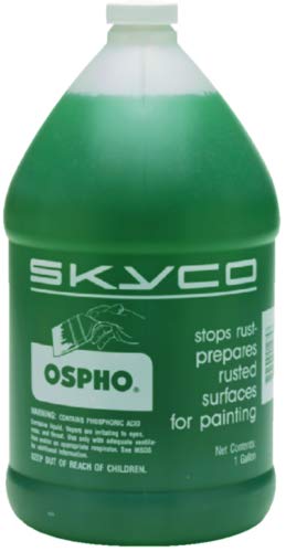 Ospho gallon front label showing product name and rust-treatment benefit