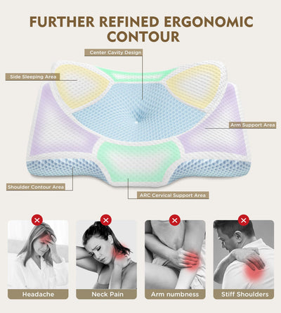 Osteo primer plano de la espuma viscoelástica certificada, confort y durabilidad