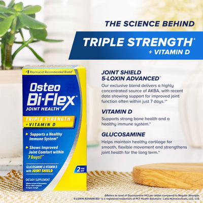 Osteo Bi-Flex primer plano del ingrediente 5-Loxin para confort articular
