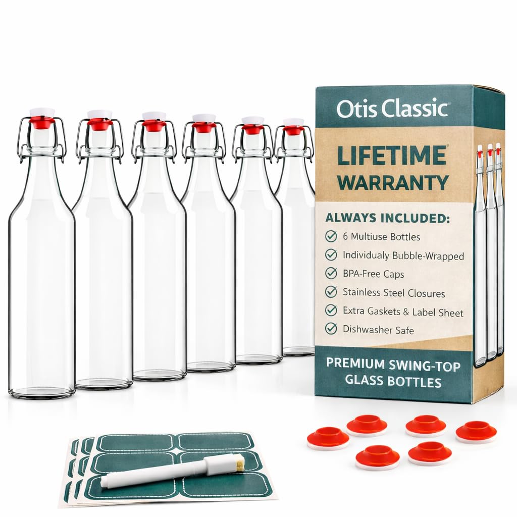Otis Classic vista frontal del set de seis botellas mostrando diseño claro y capacidad