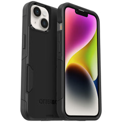 OtterBox Commuter front view showing slim black profile and pocket-readiness