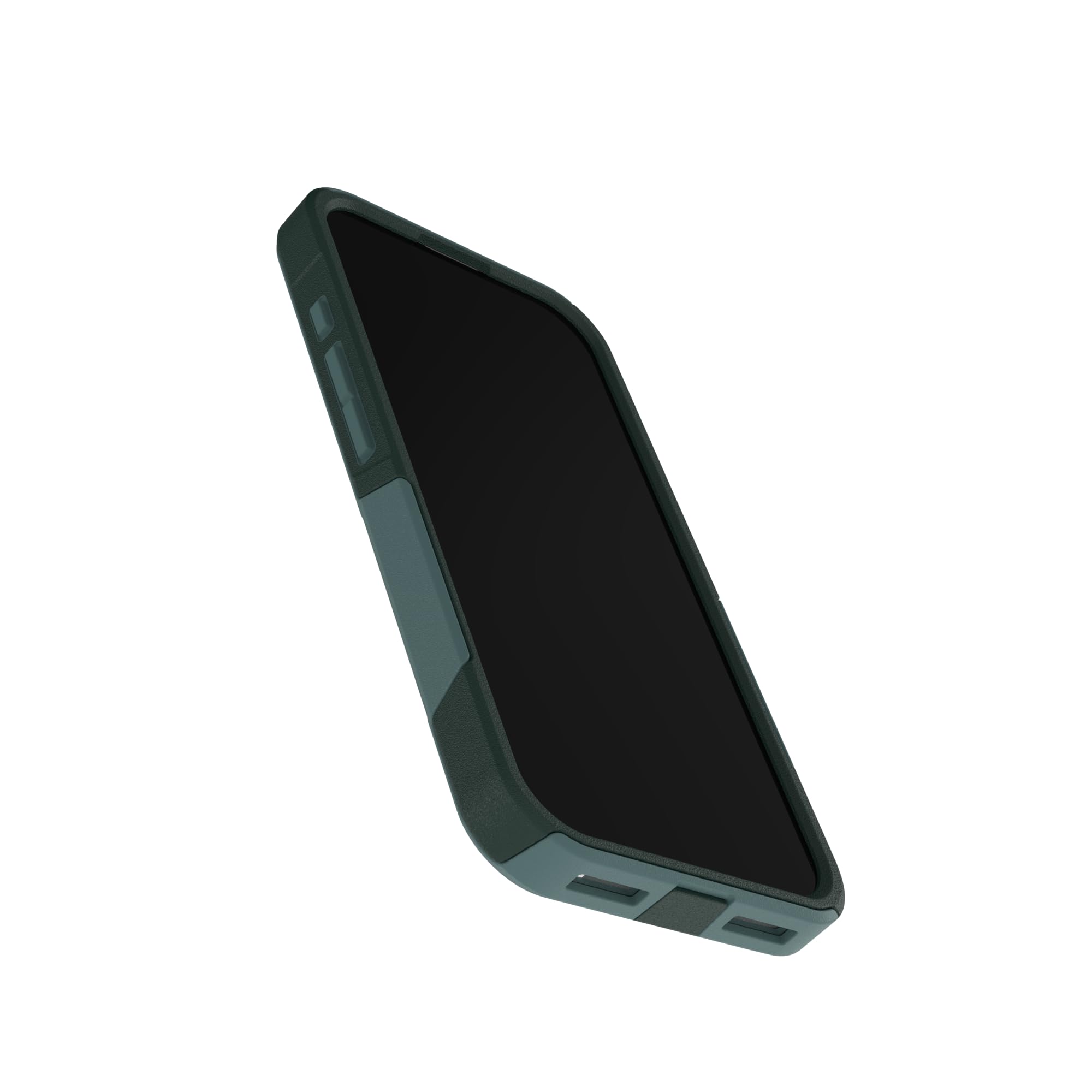 OtterBox funda deslizándose en bolsillo demostrando perfil delgado y fácil transporte
