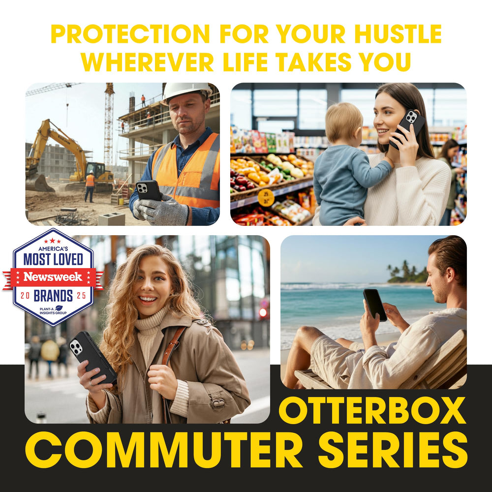 OtterBox back detail highlighting textured shell for improved grip and protection