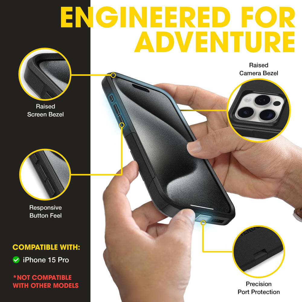 OtterBox raised camera lip protecting lenses from scratches and impacts