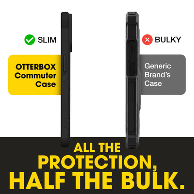 OtterBox case in a pocket showing compact size for comfortable carrying