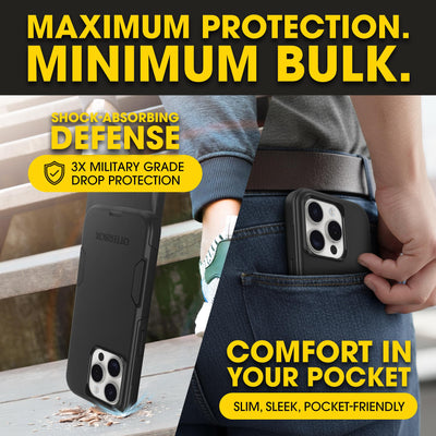 OtterBox MagSafe magnets aligning with charger for secure wireless charging