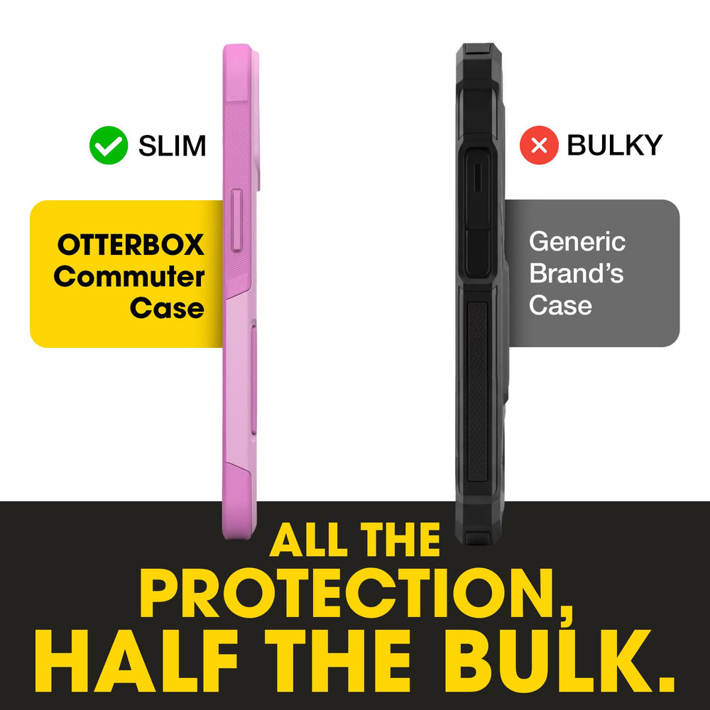 OtterBox Commuter MagSafe on wireless charger demonstrating 15W charge benefit