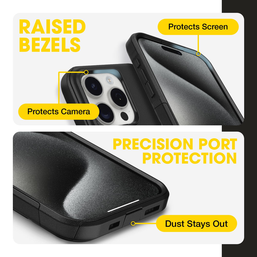OtterBox side view showing precise buttons for responsive tactile control