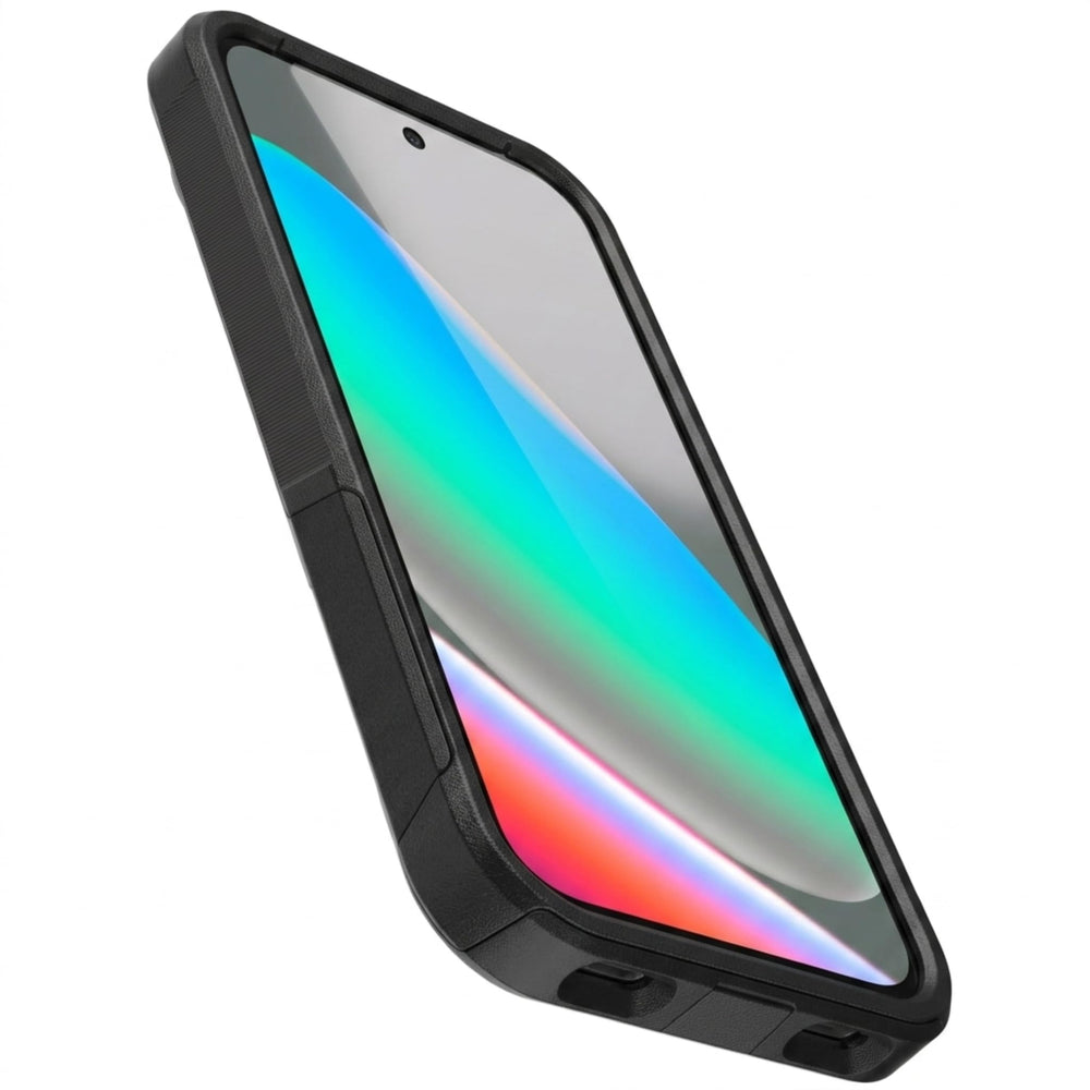 OtterBox Commuter tapas de puertos cerradas bloqueando polvo y suciedad, mantenimiento fácil
