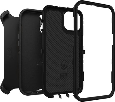 OtterBox funda junto a regla para comparar tamaño y portabilidad