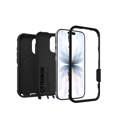 OtterBox vista lateral con cubiertas de puertos que bloquean polvo