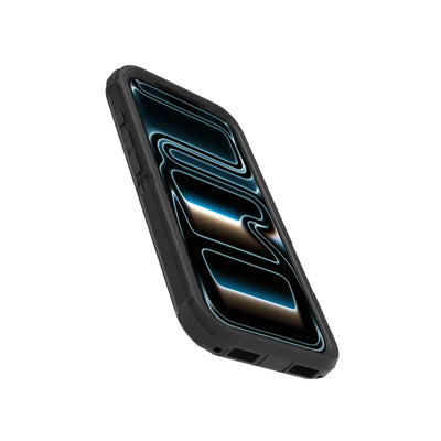 OtterBox detalle lateral con cubiertas de puertos que bloquean polvo