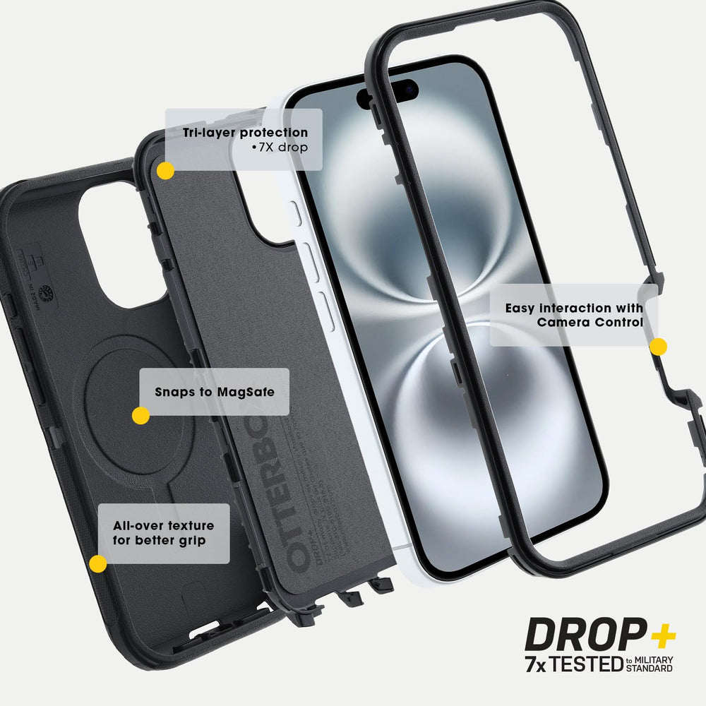 OtterBox funda en bolsillo demostrando tamaño cómodo y portabilidad