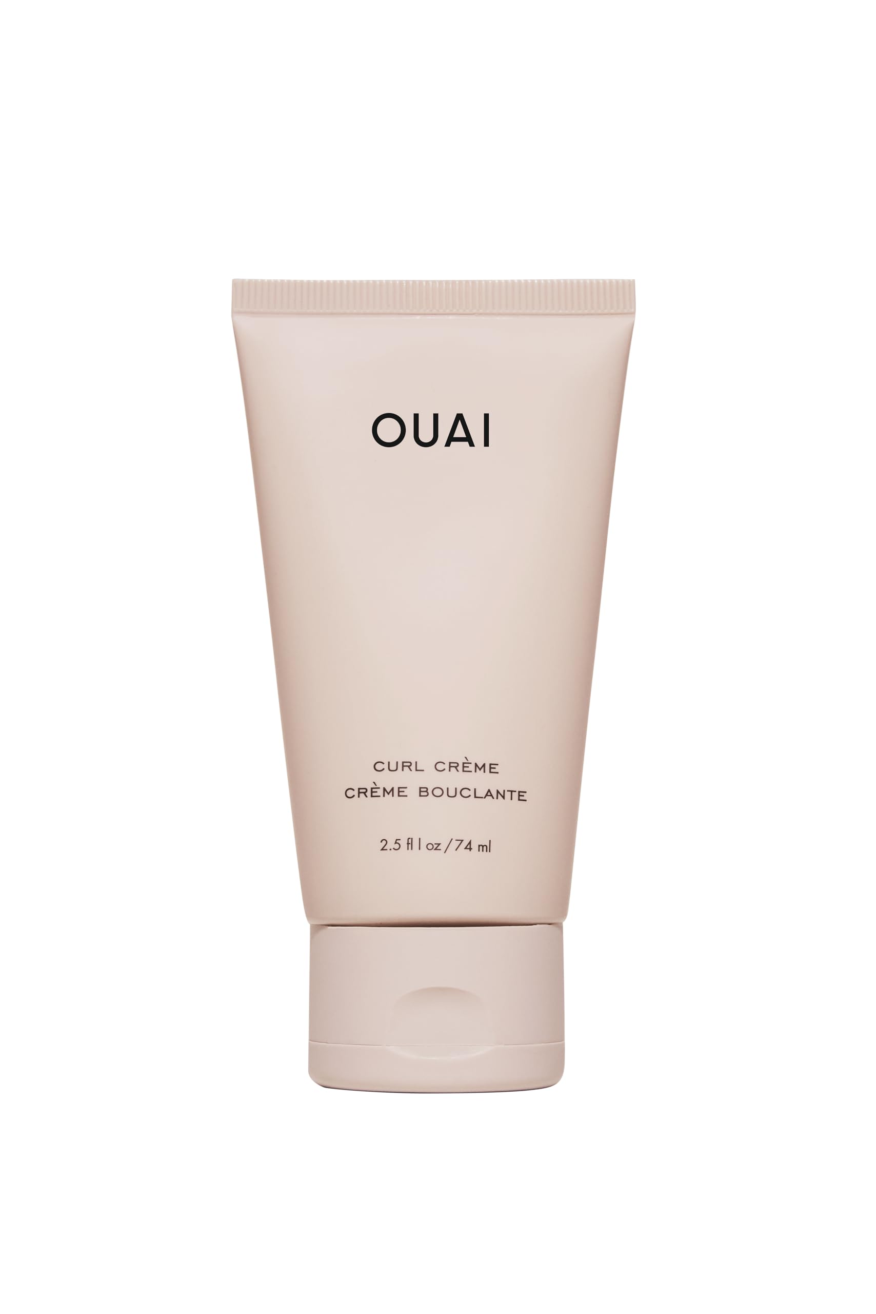 OUAI crema rizos frente del envase para identificar tamaño viaje