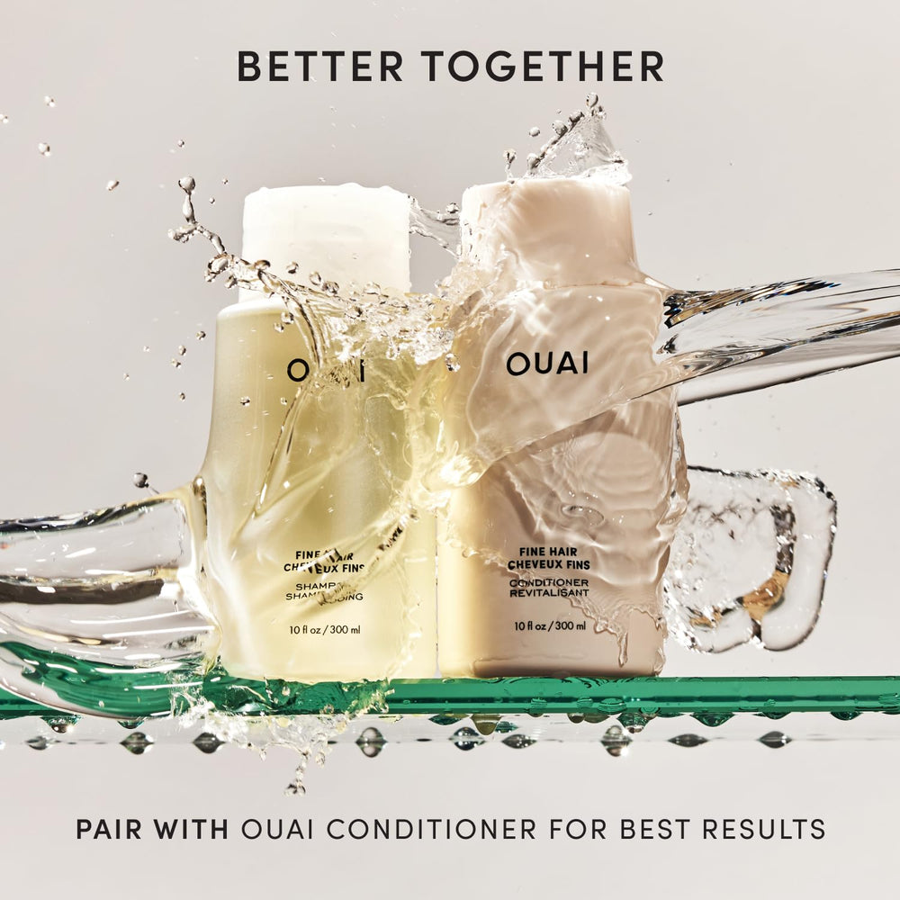 OUAI ingredients visual with biotin and keratin for stronger strands