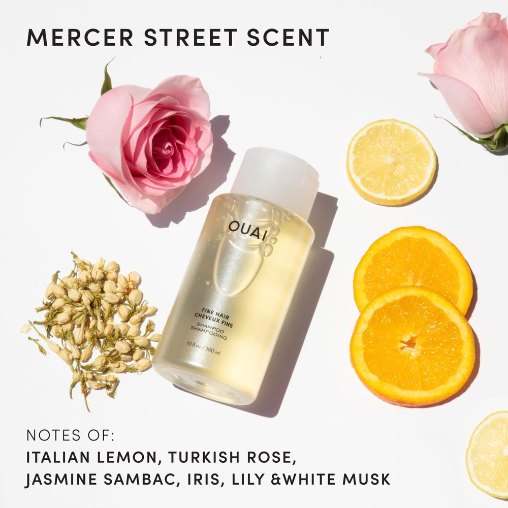 OUAI label close-up revealing product name and clean formula