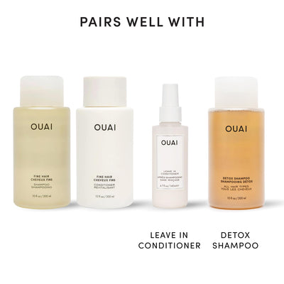 OUAI fine travel bag with bottles for on-the-go convenience