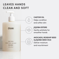 OUAI jabón en manos en cocina, limpieza eficaz y agradable