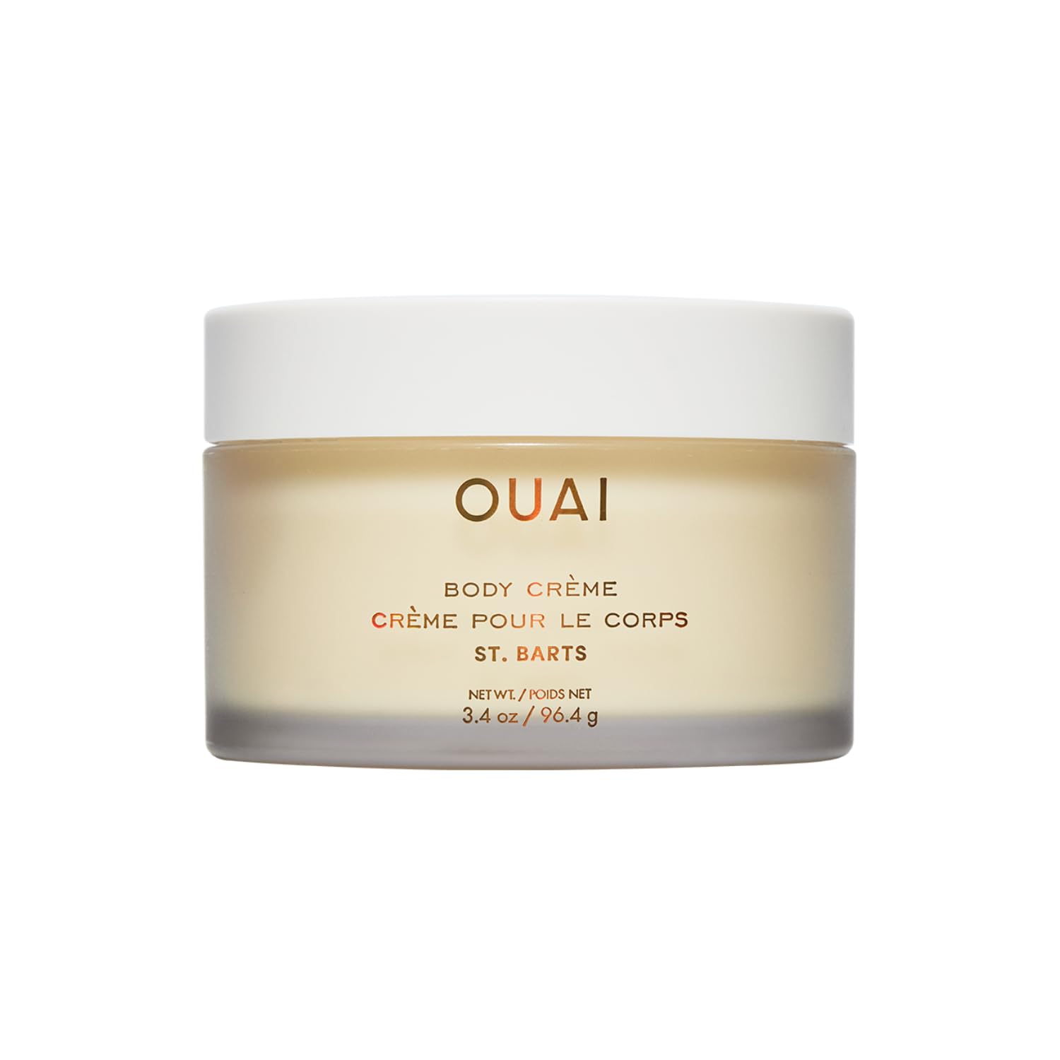 OUAI envase frontal mostrando diseño compacto y práctico